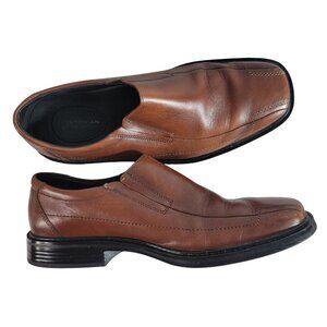 Bostonian 2 Pod Comfort Brown Slip On Dress Shoes Loafer #16729 Flexible Leather